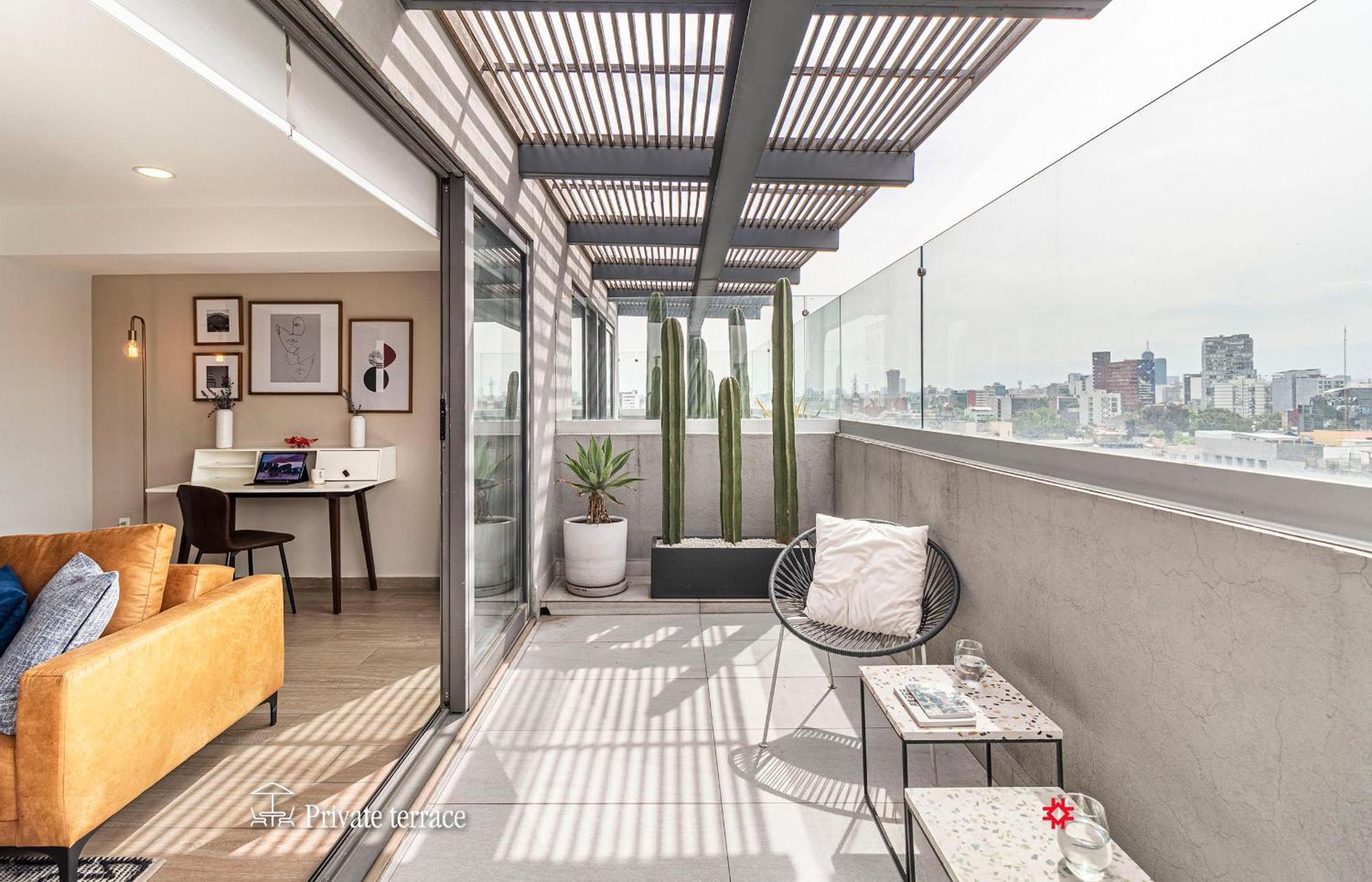 Casa Tonala By Kukun Aparthotel Mexico City Rum bild
